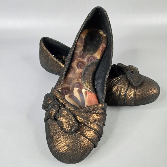 Born Ballet Flats Molly Metallic Bronze Leather Slip OnComfort Shoes Size 7.5 M - Picture 12 of 12